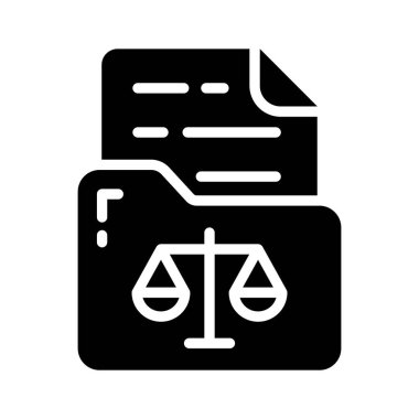 Güvenli hukuk klasörünün iyi hazırlanmış sembolü