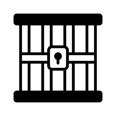 Güvenli hapishane hücre yapısının moda simgesi