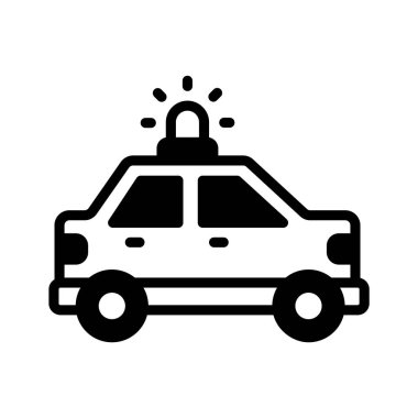 Hızlı polis arabasının kişiselleştirilebilir simgesi.