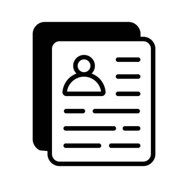 Biyodata formunun büyüleyici bir simgesi.