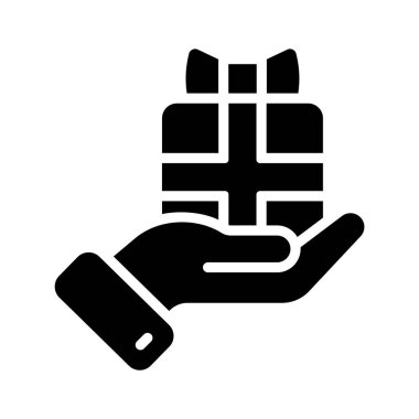 Sürpriz hediye kutusunun iyi hazırlanmış bir simgesi.