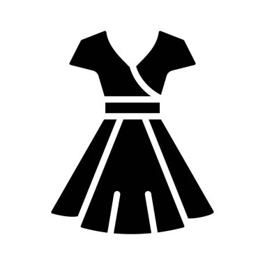 Fırfırlı elbisenin iyi hazırlanmış bir sembolü.