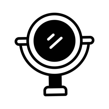 Masaüstü makyaj aynasının düzenlenebilir bir simgesi