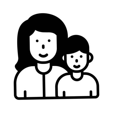 Bu sembol anne oğlunun bağ kurduğunu gösteriyor.