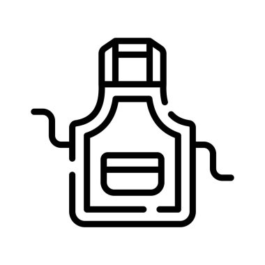 Mutfak önlüğünün taslak simgesine bak.