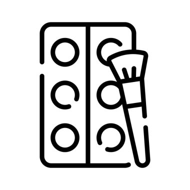 Göz paletinin bu dış çizgi simgesini fırçayla tut