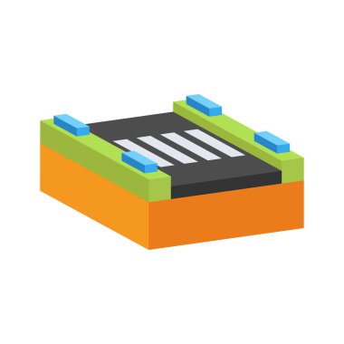 Şehir yolu şeridinin 2B stil simgesini kullanmak kolay