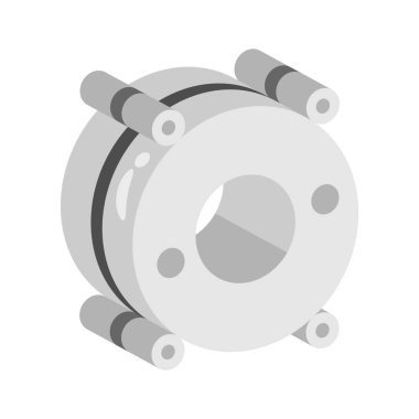 Boru bağlama kelepçesi, güvenli boru bağlantıları için cıvatalarla..