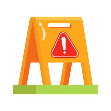 Islak zeminin birinci sınıf simgesi modern tarzda dikkat et.