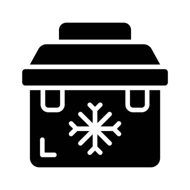 Taşınabilir buzdolabı soğutucusunun görsel bağlantı simgesi