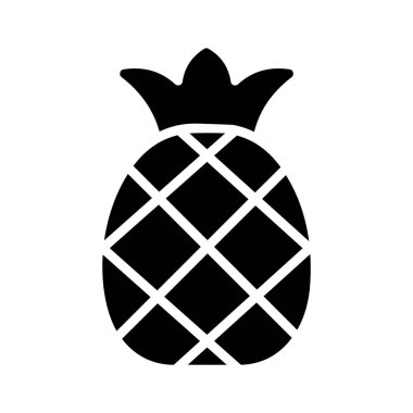 Olgun ananas meyvesinin büyüleyici bir simgesi.