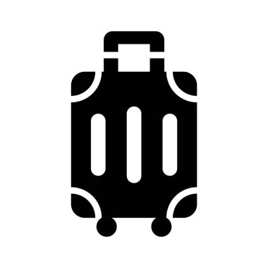 Paketlenmiş seyahat çantasının el yapımı sembolü.