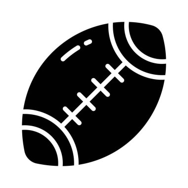 Rugby topu maçının görsel çekiciliği simgesi
