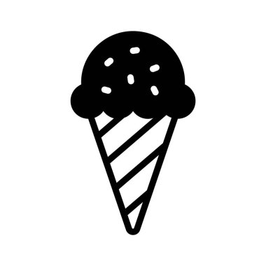 Meyveli buzlu koni tatlısının en iyi simgesi.