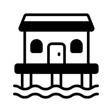 Sahil tatil beldesinin kabartma simgesini düzenlemek kolay