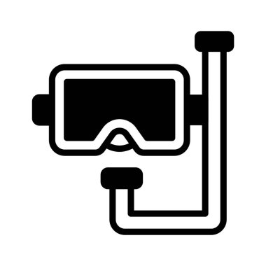 Scuba maskeli dalış takımlarının modaya uygun simgesi