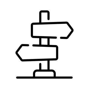 Konum yön okunun moda ana hatları simgesi