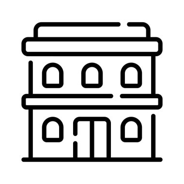 Pahalı bir otel binası ikonu.