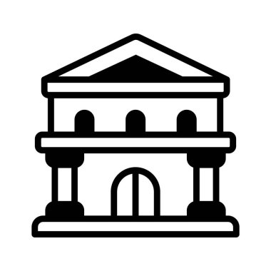 Burada banka yapısının kabartma biçiminde bir simgesi var