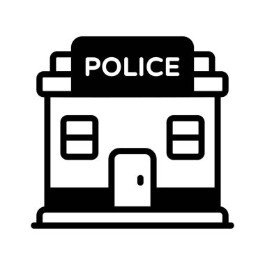 İşte polis karakolunun modern bir sembolü.