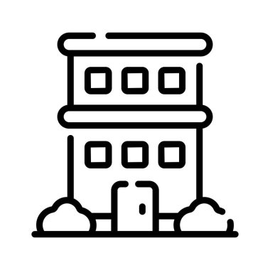 İşte oteli gösteren doğrusal bir simge