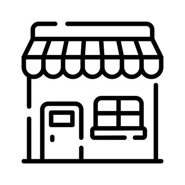 Burada dükkan binasını gösteren doğrusal bir simge var