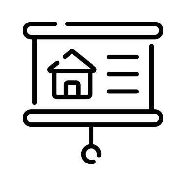 Ev sunum tahtası için bu özet simgesine bir göz atın