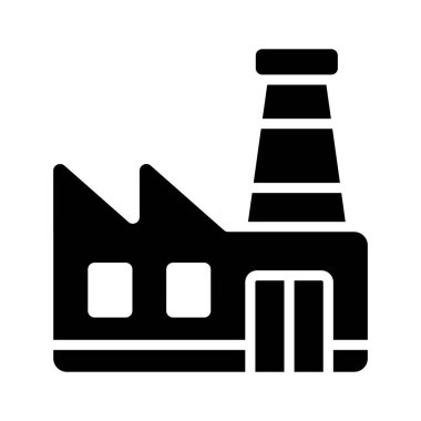 Fabrika binasını gösteren bu modaya uygun simgeye bir göz atın