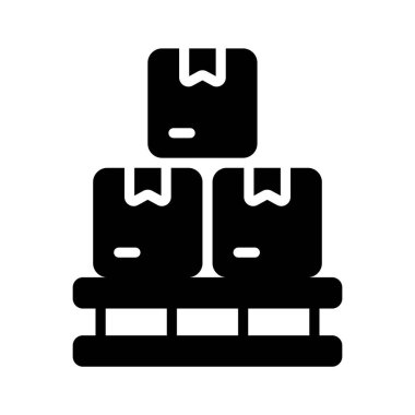 Kutulu depo paletinin kabartma simgesini kullanması kolay.