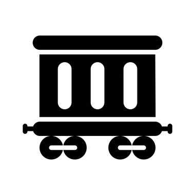 Kömür arabasının iyi tasarlanmış bir simgesi.