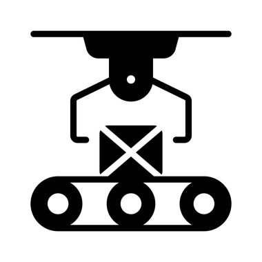 Bu endüstriyel robot simgesinin görüntüsünü yakalayın