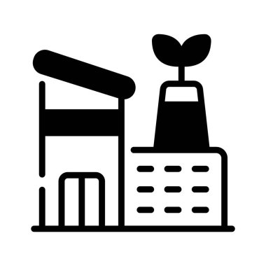 Eko endüstri kabartma biçimi simgesi, premium indirmeye hazır