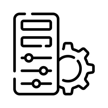 Yapılandırma panelini gösteren düzenlenebilir bir doğrusal simge