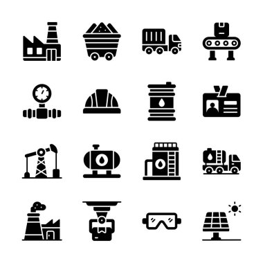 Endüstriyel imalat simgelerinin bu akılda kalıcı koleksiyonunu alın.