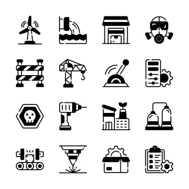 Yaratıcı bir şekilde tasarlanmış endüstriyel hizmetler paketi, prim kullanımına hazır.