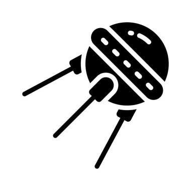 Eski Sputnik uydusunun görsel olarak çekici simgesi