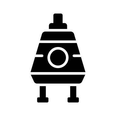 Gelişmiş uzay modülü biriminin moda simgesi