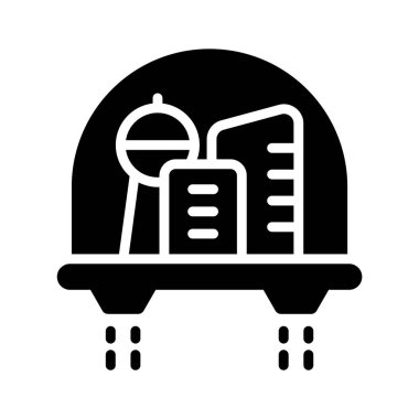 Yüzen şehir habitatının görsel çekiciliği simgesi