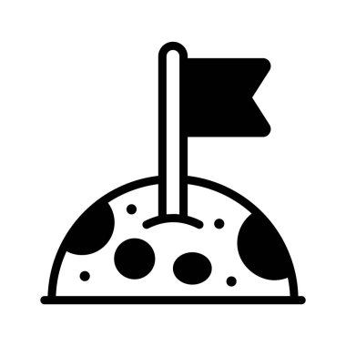 Başarılı bir ay görevinin birinci sınıf bir simgesi.