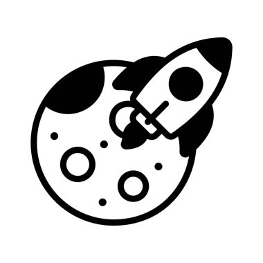 Gelecekçi uzay gemisinin modaya uygun bir simgesi