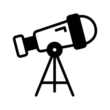 Güçlü teleskop merceğinin modern bir simgesi.
