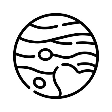 Cüce pluto gezegeninin kişiselleştirilebilir doğrusal simgesi