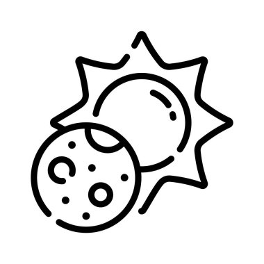 Güneş tutulmasının ana simgesini düzenlemek kolay