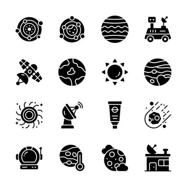 Bu premium uzay yaşam sembolleri setini indir