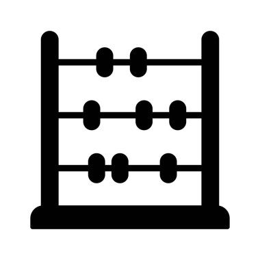 Ahşap çerçeveli iyi dizayn edilmiş abaküs sembolü.