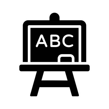 İngilizce ders panosunun şık bir simgesi.