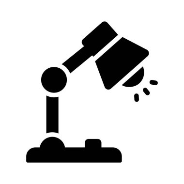 Çalışma masası lambasının kabartma simgesini düzenlemek kolay