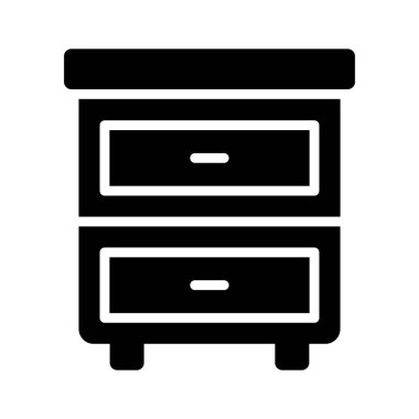 Ahşap dosya çekmecesini gösteren bir sembol