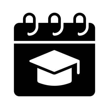 Mezuniyet günü etkinliği için bir simge biçimi simgesi
