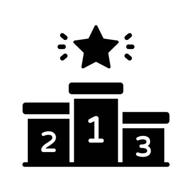 Öğrenci kazanan podyum platformunu gösteren bir simge